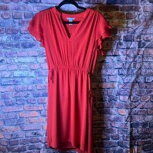 H&M knee length red dress